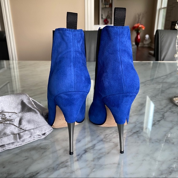 Giuseppe Zanotti blue suede booties - Picture 4 of 7